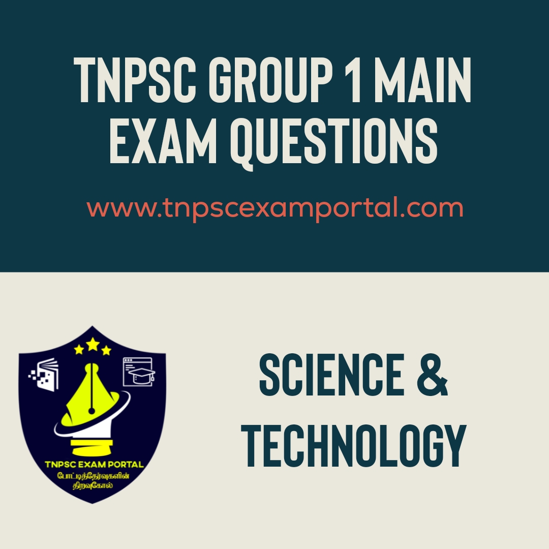TNPSC Group1 Mains Science and tech 2023 Questions Tamil and English