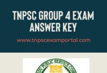 Tnpsc Group 4 Answer Key pdf download 2022 - Today Exam Question Paper