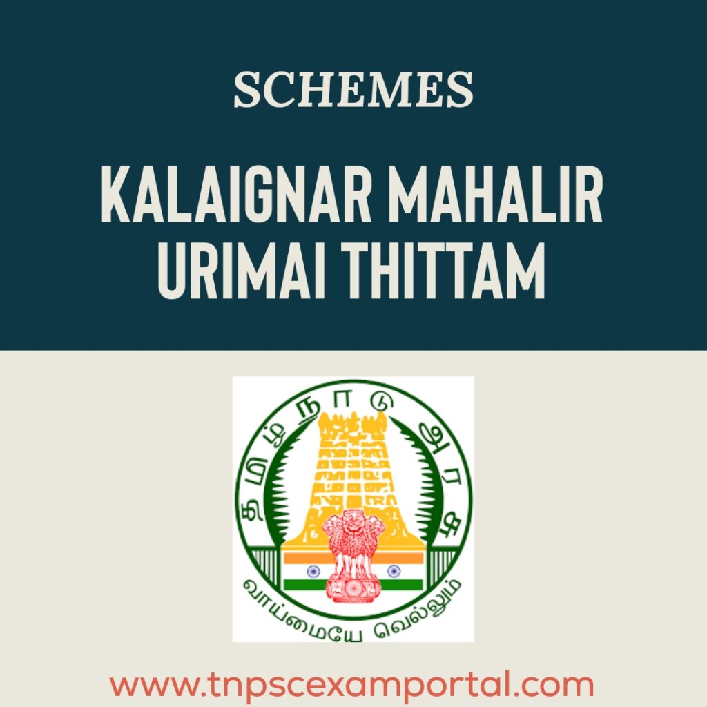 KALAIGNAR MAHALIR URIMAI THITTAM: கலைஞர் மகளிர் உரிமைத் திட்டம்