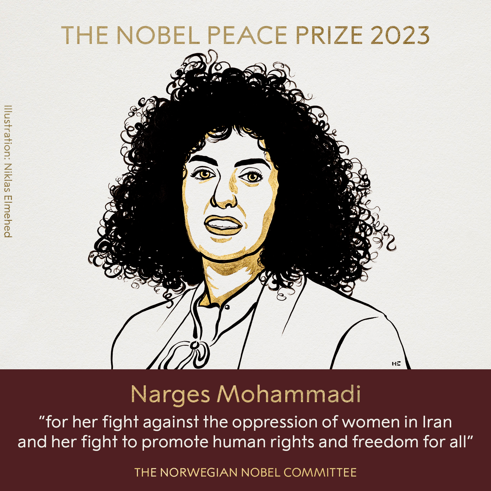 Nobalspece Injection THE NOBEL PEACE PRIZE 2023: அமைதிக்கான நோபல் பரிசு 2023