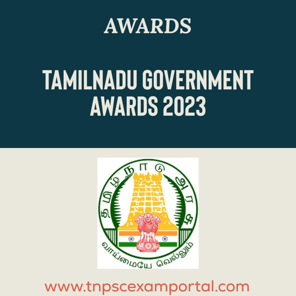 TAMILNADU GOVERNMENT AWARD 2023